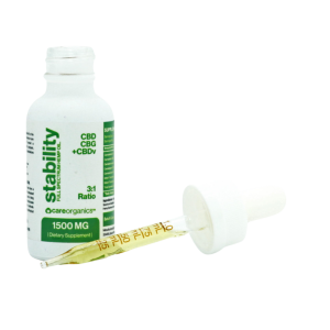 Care Organics Full Spectrum CBDv/CBD/CBG Oil - STABILITY - 1500mg - 1oz (30ml)